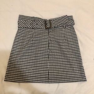 LF Gingham Mini Skirt